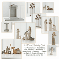 22-piece Nativity set for a complete Christmas keepsake display