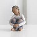 Spirited Child darker skin tone figurine as a family keepsake gift