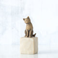 Love My Cat dark figurine as a cat lover keepsake gift