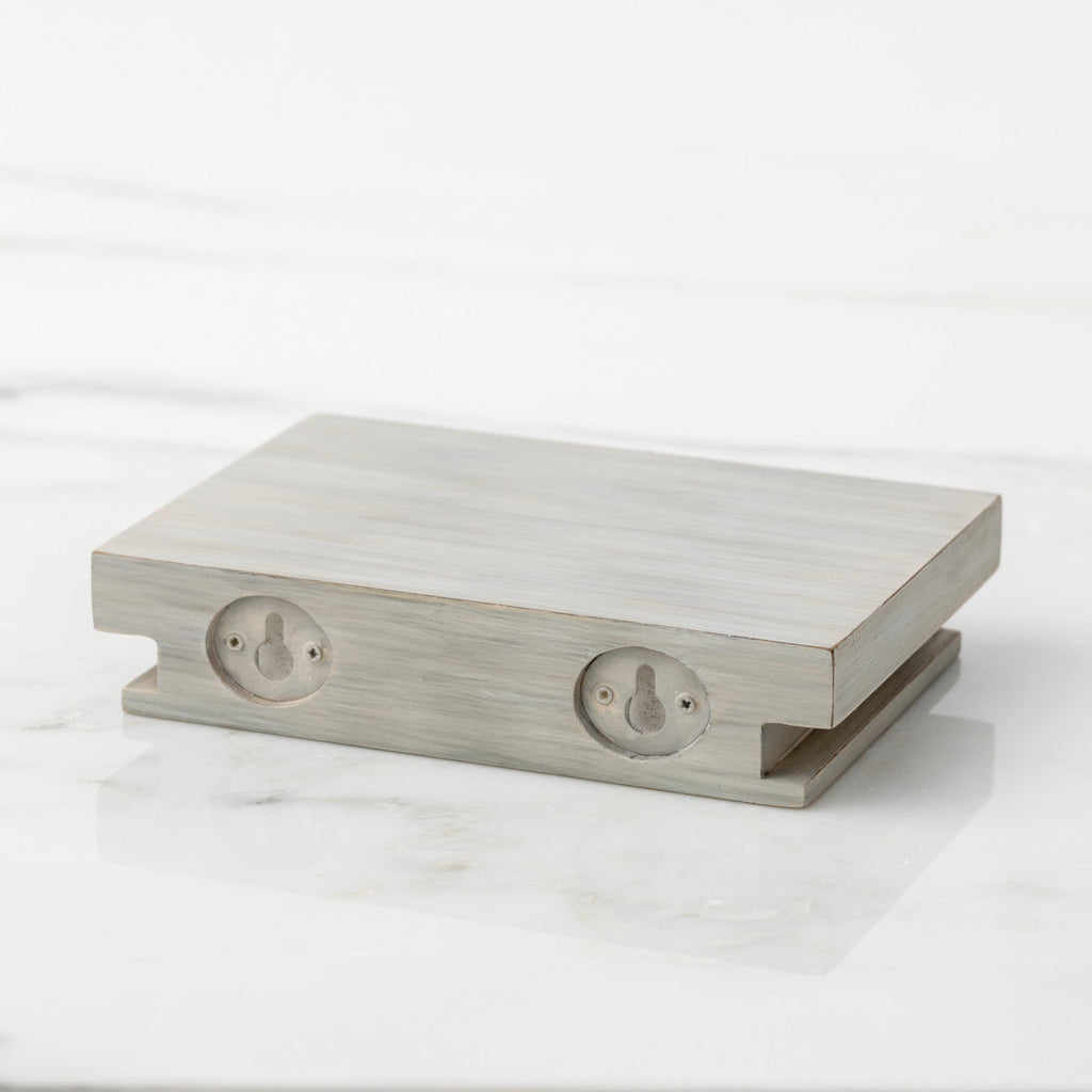 Set of 2 rectangle shelves for displaying figurines and keepsakes